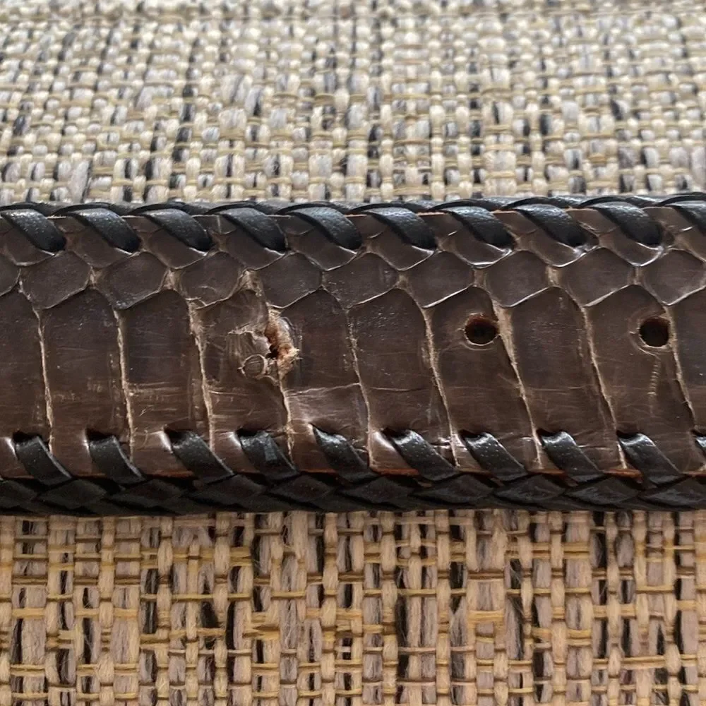 Snakeskin (?) handmade belt